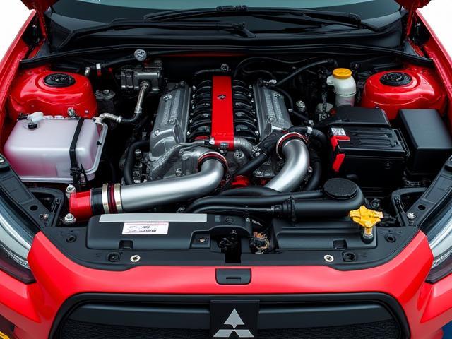 Mitsubishi Lancer Evo engine bay