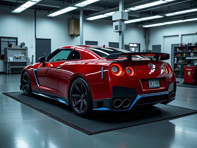 Nissan GTR on dyno