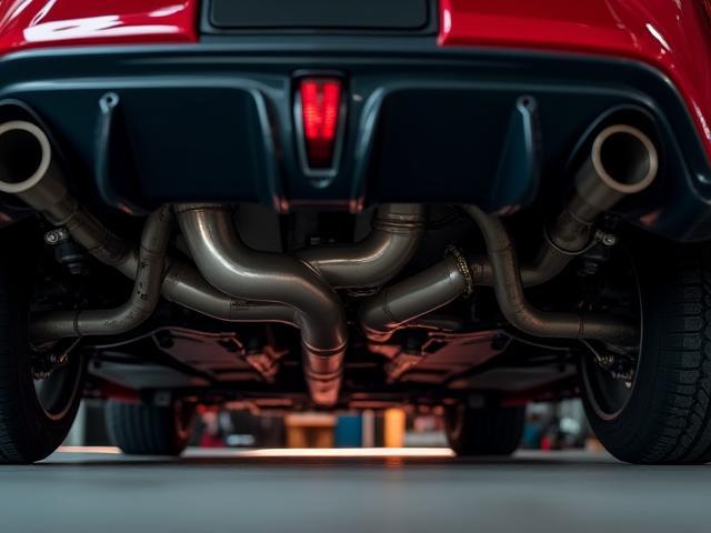 Toyota Supra exhaust installation